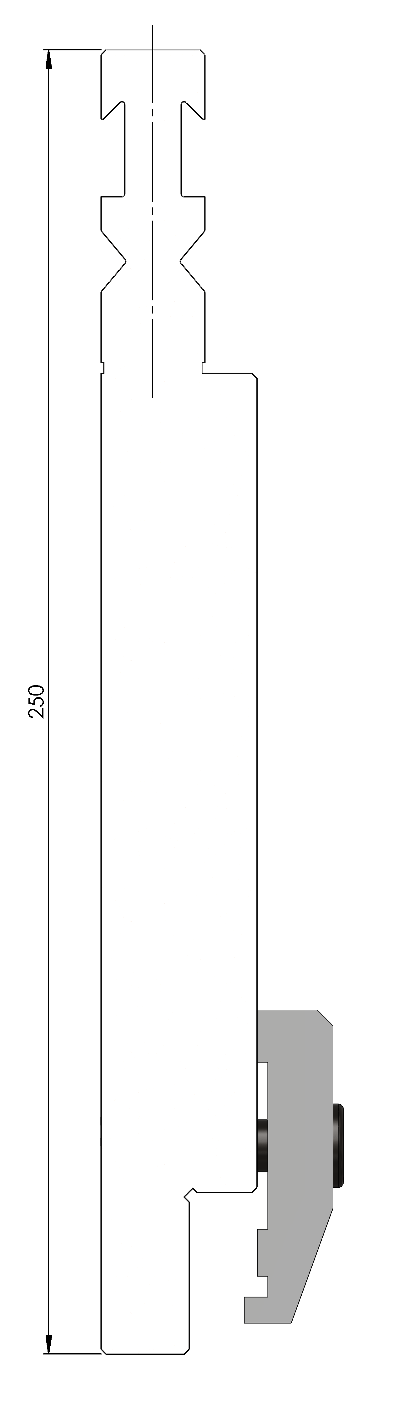 W409935 P25 WRFA H250/4 - H=250 - L=150